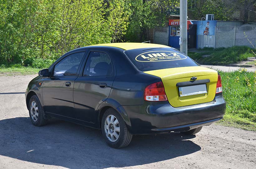 Chevrolet Aveo в исполнение Line-X!