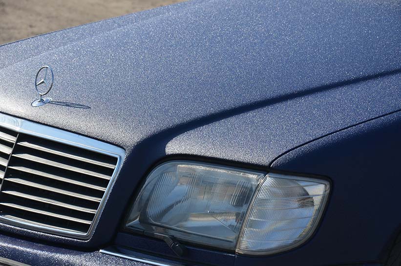 Обновленная класика - Mercedes-Benz W140 в защитном покрытие Line-X