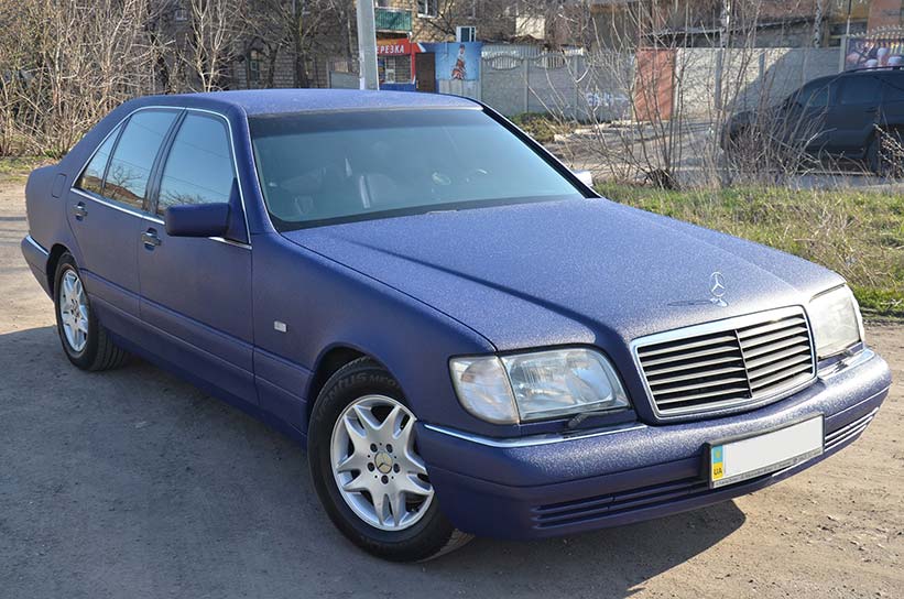 Обновленная класика - Mercedes-Benz W140 в защитном покрытие Line-X