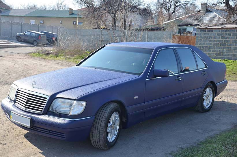 Обновленная класика - Mercedes-Benz W140 в защитном покрытие Line-X