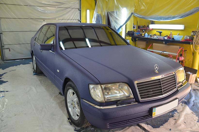 Обновленная класика - Mercedes-Benz W140 в защитном покрытие Line-X