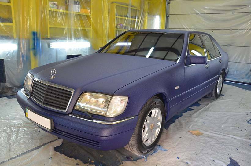 Обновленная класика - Mercedes-Benz W140 в защитном покрытие Line-X