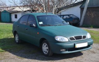 Кузов ZAZ Lanos окрашен защитным полимерным покрытием Line-X бирюзового цвета