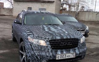 Аэрография поверх защитного покрытия Line-X