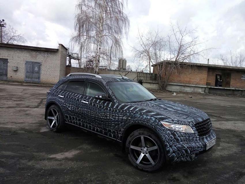 Аэрография поверх защитного покрытия Line-X