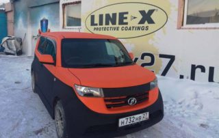 Защита кузова автомобиля с помощью нанесения полимерного покрытия Line-X