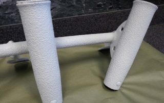 Line-X напылили на держатели для удочек