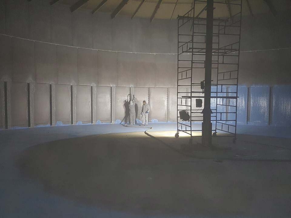 Защита внутренних стенок водонапорной башни полимерным покрытием