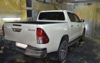 Line-X защита грузового отсека кузова пикапа Toyota Hilux