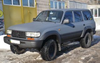 #защита кузова Line-X, внешний и внутренний тюнинг, Toyota Land Cruiser 80