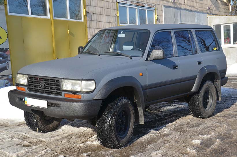 #защита кузова Line-X, внешний и внутренний тюнинг, Toyota Land Cruiser 80