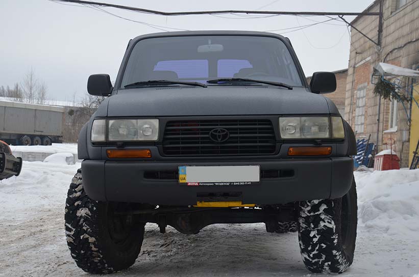 #защита кузова Line-X, внешний и внутренний тюнинг, Toyota Land Cruiser 80