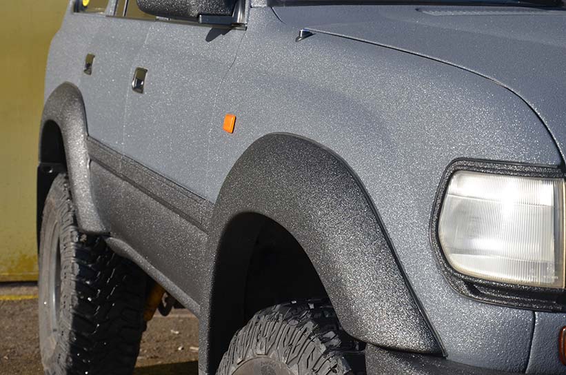 #защита кузова Line-X, внешний и внутренний тюнинг, Toyota Land Cruiser 80