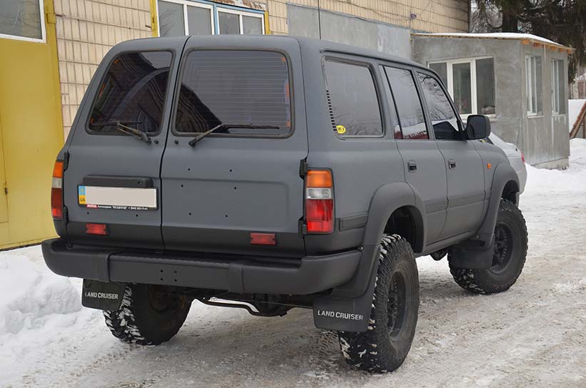 #защита кузова Line-X, внешний и внутренний тюнинг, Toyota Land Cruiser 80