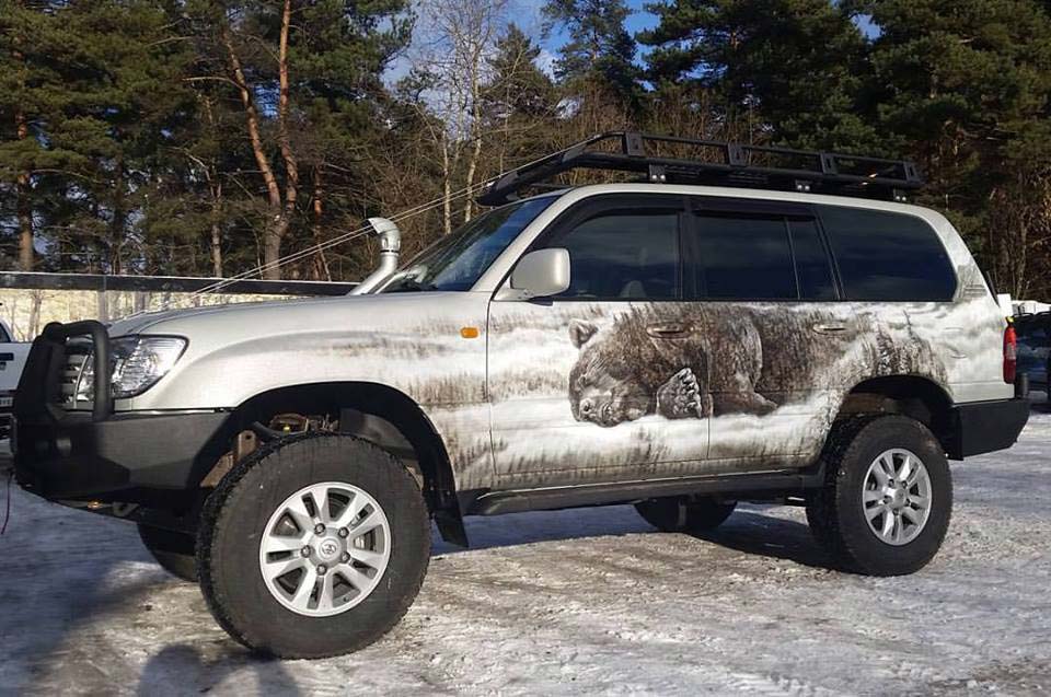 Тюниг автомобиля, защитка кузова - Line-X, аэрография