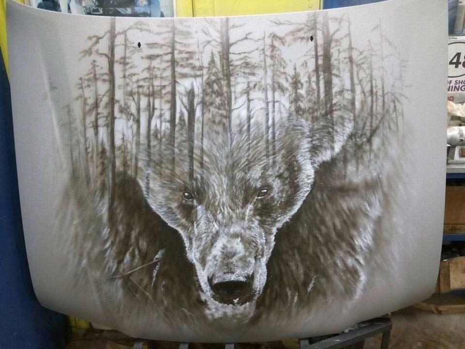 Тюниг автомобиля, защитка кузова - Line-X, аэрография