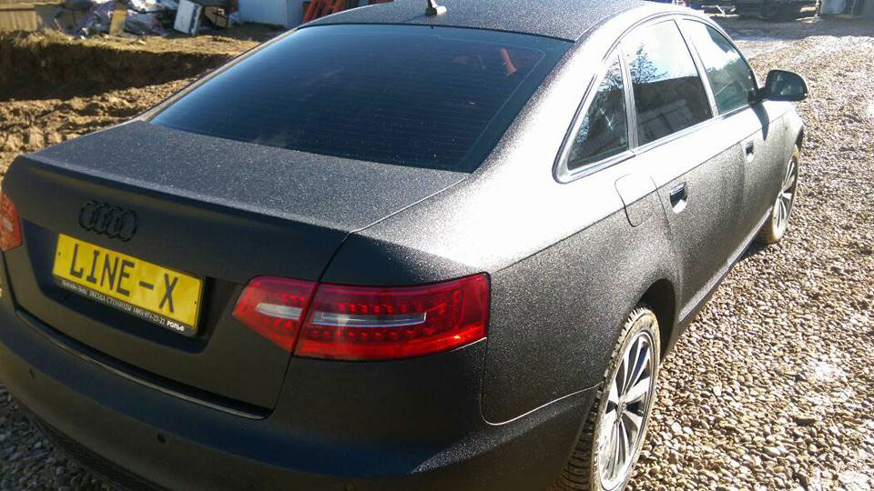 Защита седанов представительского класса полимерным покрытием Line-X