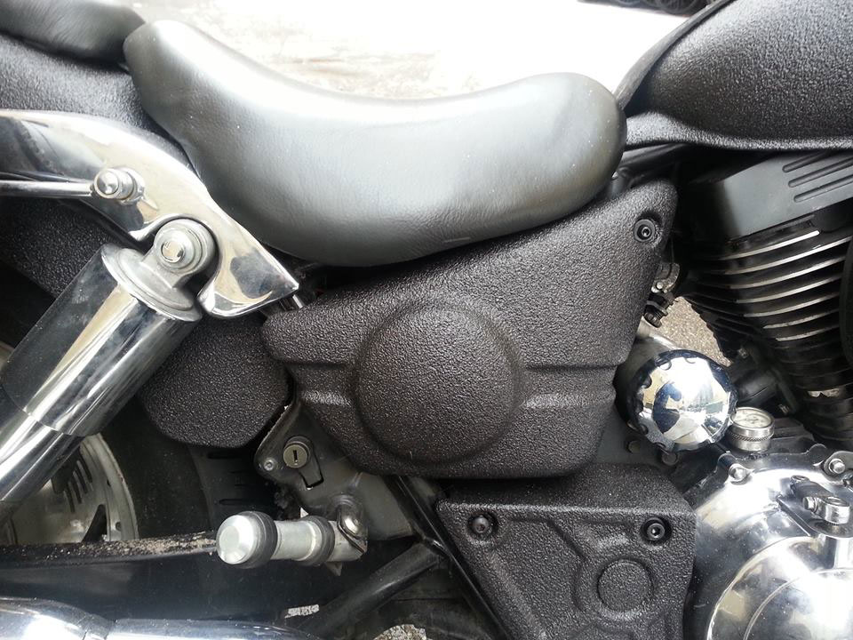 Line-X - защита мотоциклов, скутеров и квадроциклов от механических повреждений и коррозии