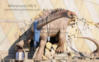 Защита покрытием Line-X объемных скульптур и рекламных конструкций из легких вспененных пластических масс