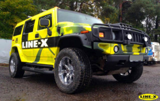Защита, тюнинг внедорожника Hummer полимерным покрытием Line-X