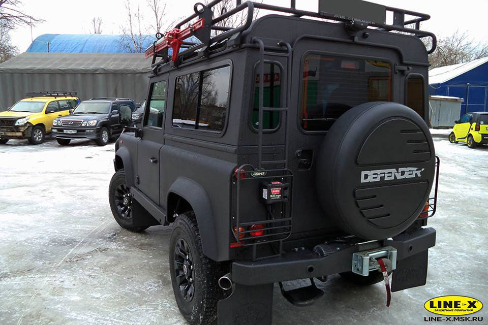 Защита кузова внедорожников полимерным покрытием Line-X