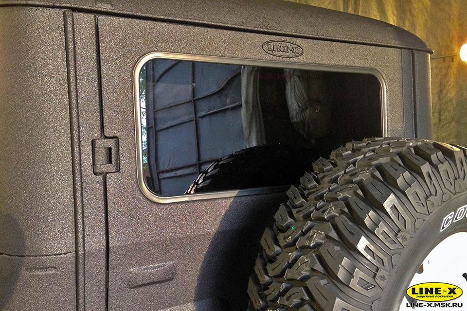 Защита кузова внедорожников полимерным покрытием Line-X