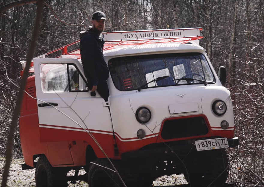 Защита кузова УАЗ «Буханки» полимерным покрытием Line-X