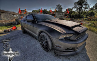 Защита кузова мускулкара Ford Mustang от механических повреждений и коррозии полимерным покрытием Line-X