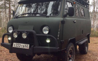 Защита кузова и аксессуаров «Буханки» (УАЗ-452) полимерным покрытием Line-X