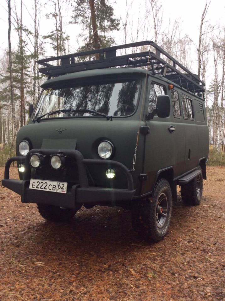 Защита кузова и аксессуаров «Буханки» (УАЗ-452) полимерным покрытием Line-X