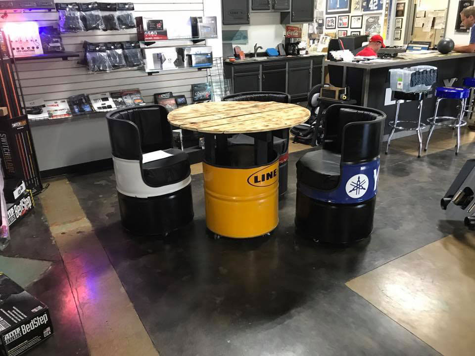 Защита садовой мебели полимерным покрытием Line-X в Украине