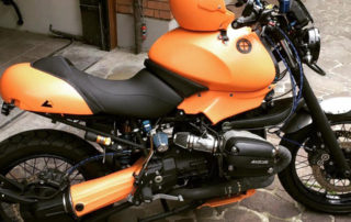 Защита мотоциклов от механических повреждений и коррозии полимерным покрытием Line-X