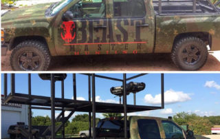 Защита кузова автомобиля для сафари полимерным покрытием Line-X