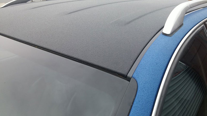 Защита кузова полноприводного универсала Audi Allroad от механических повреждений и коррозии полимерным покрытием Line-X