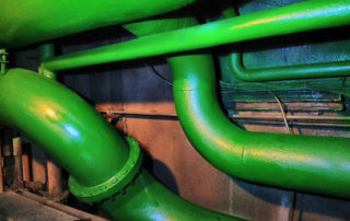 Ремонт труб теплотрассы высокого давления с помощью защитного полимерного покрытия Line-X