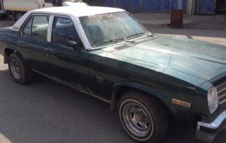 Ремонт и гидроизоляция крыши седана Pontiac Venture путем нанесения защитного полимерного покрытия Line-X