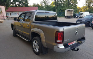Защита грузового отделения кузова пикапа Volkswagen Amarok полимерным покрытием Line-X