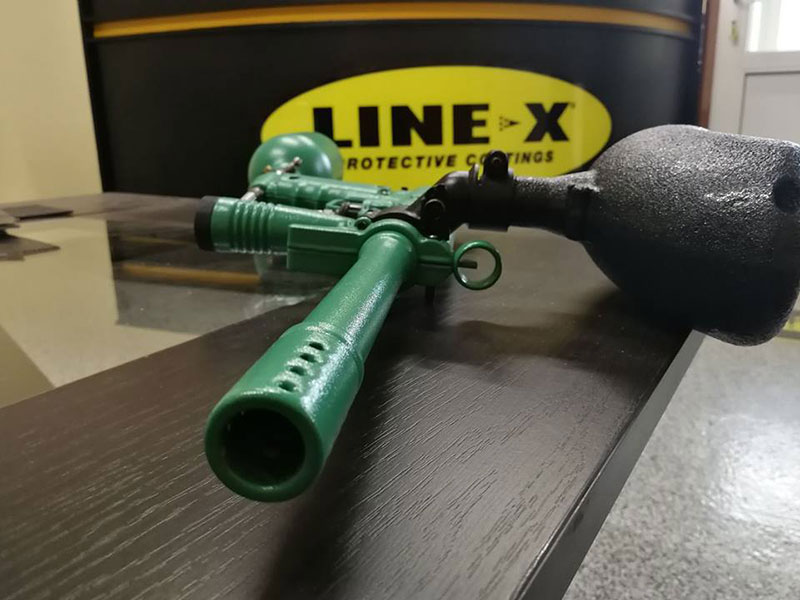 Защита ружья для пейнтбола полимерным покрытием Line-X