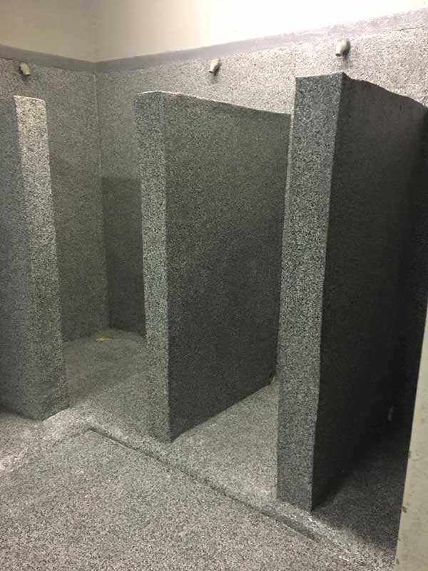 Гидроизоляция душевых кабин защитным полимерным покрытием Line-X.