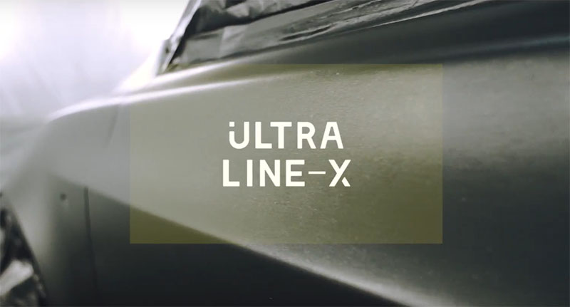 процесс нанесения защитного полимерного покрытия Line-X Ultra на кузов автомобиля BMW X5.