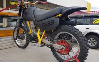 Защита кроссового мотоцикла Honda от ударов и царапин полимерным покрытием Line-X