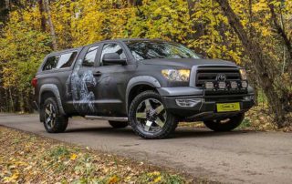 Защита кузова автомобиля от механических повреждений и коррозии полимерным покрытием Line-X, аэрография