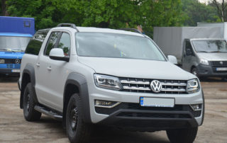 Как выглядит полностью окрашенный защитным покрытием Line-X пикап Volkswagen Amarok