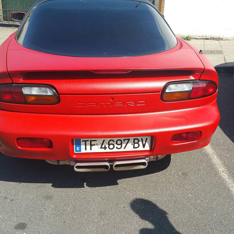 Защита кузова Chevrolet Camaro полимерным покрытием Line-X от механических повреждений и коррозии