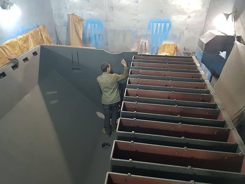 Защита оборудования для машиностроения, металлургии, обогатительных и коксохимических заводов полимерным покрытием Line-X