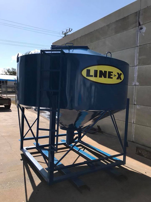 Защита силосной башни покрытием Line-X