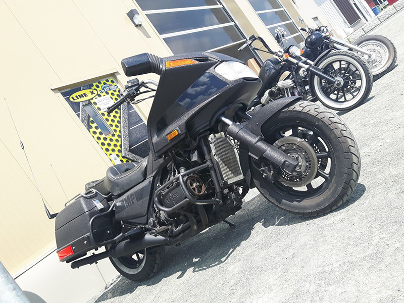 Line-X пользуется популярностью у мотоциклистов