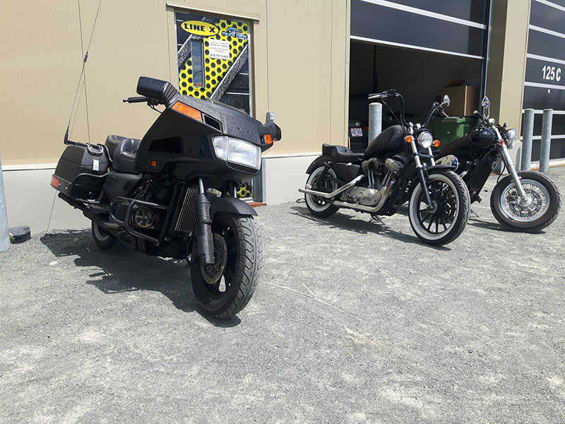 Line-X пользуется популярностью у мотоциклистов