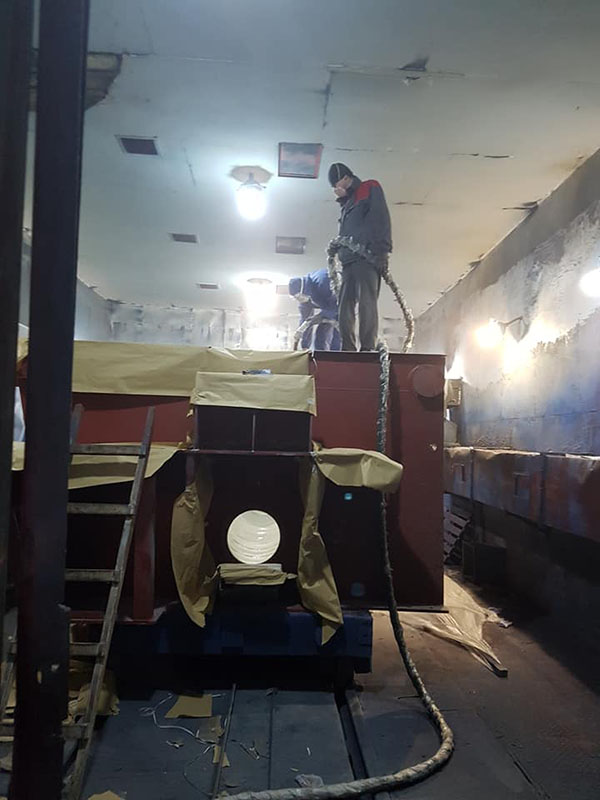 Защита промышленного оборудования горно-обогатительного комбинат полимерными покрытием Line-X от механических повреждений и коррозии