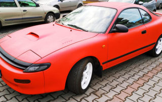 Восстановление кузова Toyota Celica, окраска защитным покрытием Line-X